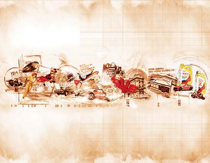 Veedol Brand Heritage Collage Banner